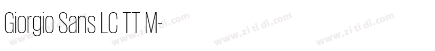Giorgio Sans LC TT M字体转换